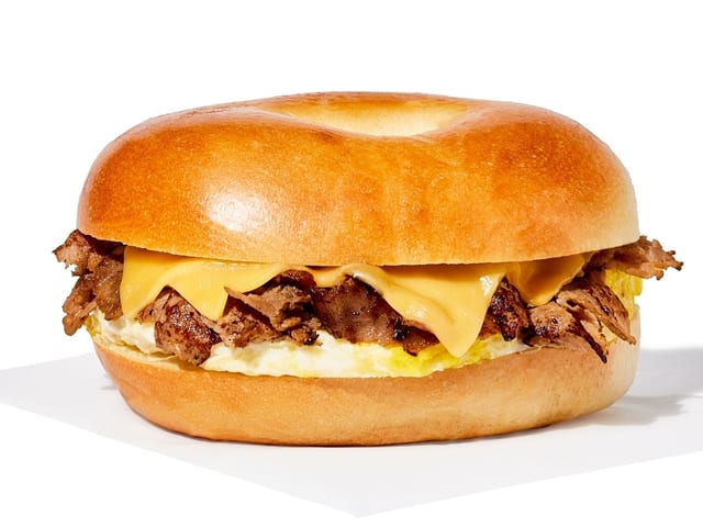 Philly Steak, Egg, & Cheese.