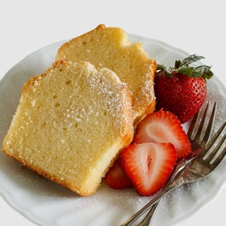 Iced Lemon Loaf Pound Cake