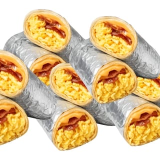 Breakfast Burrito Box 1/2 Dozen  — Serves 6