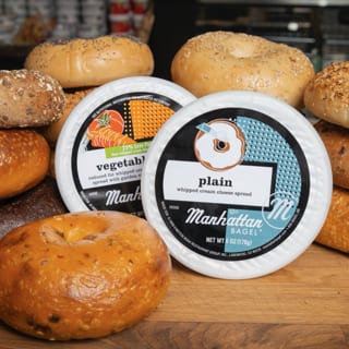 Value Pack Dozen – 13 Bagels + 2 Cream Cheese Tubs